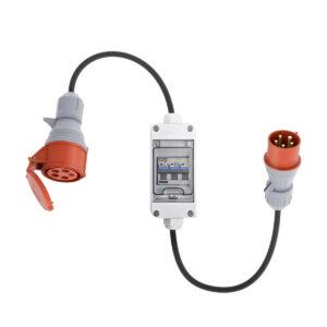 CEE-Adapter 32A pistik → 16A pesa kaitselülitiga