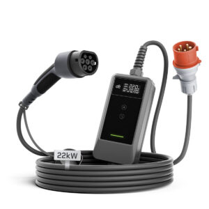 dé Type 2 laadimiskaabel CEE 22kW äpiga
